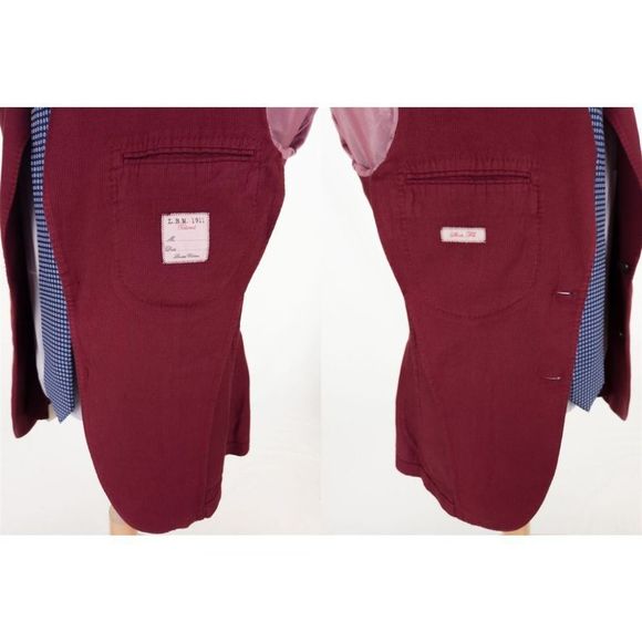 Men's Burgundy Blazer - Picture 8 of 12